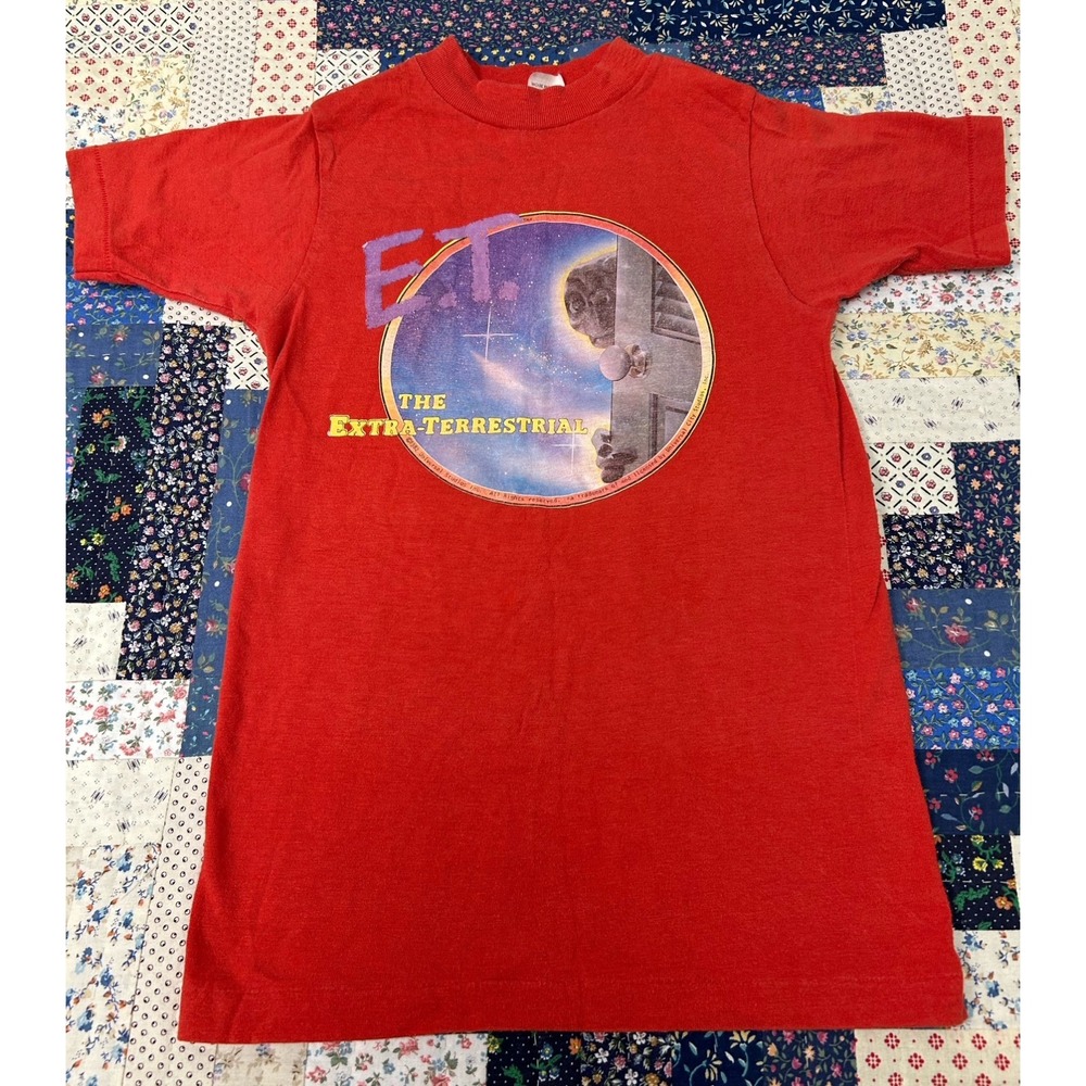 Vintage E.T graphic crew neck‎ tee Universal City Studios 1982 youth Medium